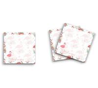 Butler in the Home Lot de 3 blocs de notes adhésives 7,6 x 7,6 cm, 50 feuilles par bloc, motif flamant rose « Be Flamazing » - Jolis blocs-notes humoristiques - Papeterie, journal, planificateur