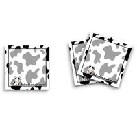 Butler in the Home Lot de 3 blocs de notes adhésives 7,6 x 7,6 cm, 50 feuilles par bloc, saisissez la vache Moo-Ment, jolis blocs-notes amusants, papeterie, journal, planificateur, papier