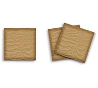 Butler in the Home Lot de 3 blocs de notes adhésives 7,6 x 7,6 cm, 50 feuilles par bloc, vieux papier brun vieilli, mignon et drôle, papier de papeterie, journal, planificateur