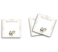 Butler in the Home Lot de 3 blocs de notes adhésives de 7,6 x 7,6 cm, 50 feuilles au pouce carré par bloc, « Keep Going Keep Growing Plant Flowers », « Cute Funny Memo Notes » Papeterie Journal Planificateur Papier