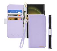 Butnyeoe Funda Samsung Galaxy S25 Edge Libro,Carcasa Samsung Galaxy S25 Edge Plegable Cartera,PU Cuero Flip Cover Case Con Ranuras Para Tarjetas Soporte Plegable y Cierre Magnético,Morado