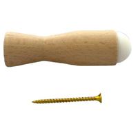 Butoir de plinthe bois de hêtre longueur 80mm - CIVIC INDUSTRIE - 19602263