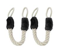 Butoir de porte 2 pièces beige/noir butoir de porte anti-pincement 60 cm