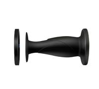 Butoir de porte auto-adhésif en Silicone, 2 pièces, arrêt au sol à ventouse, protecteur mural Anti-Collision for chambre coucher maison Pour Les Chambres Et Les Cuisines(Black)