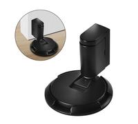 Butoir de porte autocollant en alliage de zinc - Butée de porte lourde - Sans perçage - Hauteur réglable - Protection murale - Avec ruban adhésif et vis