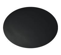 Butoir de porte autocollant en plastique noir Ø 60 mm, hauteur 15 mm