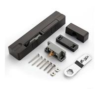 Butoir de porte avec ferme-porte hydraulique pour portes en bois offrant une fermeture réglable, un fonctionnement silencieux et une protection de sécurité des doigts (blanc-droit)