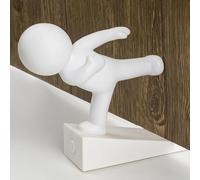 butoir de porte, butée de porte décorative, protège vos sols, blanc, 1 pièce, cale antidérapante, 12,2 x 12 cm