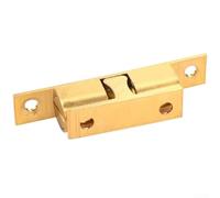 Butoir de porte d'armoire réglable en laiton massif avec mécanisme à billes en acier pour commode, tiroir et armoire murale Doré 40 mm (40 mm)