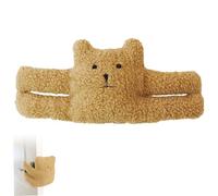 Butoir de porte décoratif en forme d'animal mignon en tissu doux, butoir de porte anti-pincement pour chien ou chat qui vont et viennent librement
