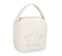 Butoir de porte, lot de 2, butoir pour porte avec poignée, 18,5 x 14 x 10 cm, beige