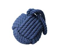 Butoir De Porte Lourd Avec Conception Et Poignée En Forme De Nœud De Corde, Butée De Porte Décorative, 1,3 Kg/2,86 Lb, 15 X 15 X 15 cm, for Porte Et Fenêtre