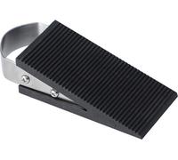 Butoir de porte sol 12 x 5 x 3 cm, support de porte en caoutchouc, butoir de sol en acier inoxydable et caoutchouc, protection de cale, butoir en caoutchouc antidérapant, cale de butée de porte, prote