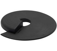 Butoir de porte WAGNER STOP - Ø 110 x 13 mm, plastique noir, à glisser & à coincer, protège porte et mur - 15698101