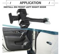 Butoir De Sangle De Vérification De Porte, Support De Vérification De Porte Avant Gauche Droite, Pour Vauxhall Zafira B A05 2005-2015, Métal, N° 13128703, Noir