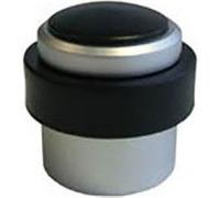 Butoir de sol avec cheville + vis alu BLINDOMAX aspect alu anodisé - Ø37 x H.37 mm - 221 G
