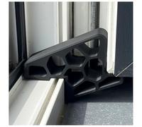Butoirs de Fenêtre Sans Perçage Lot de 2, Cale pour Baie Vitrée, Bloque Fenêtre Ouverte pour Aération, Butée Réutilisable pour Maison, Appartement, Bureau et Hôtel