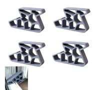 Butoirs de Fenêtre Sans Perçage Lot de 4, Cale pour Baie Vitrée (Gris)