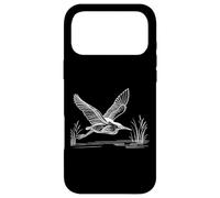 Butor d'Amérique Line Art Ornithologie Coque pour iPhone 17 Pro Max