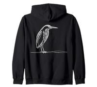 Butor Linéaire Observateur Oiseaux Sweat à Capuche