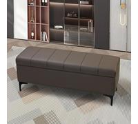 BUTQSZL Bancs d'entrée modernes avec coussin, tabouret de test de changement, tabouret de canapé, tabouret d'extrémité de lit, vestimentaire moderne, entrée de vêtements (noir, 80 cm)