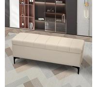 BUTQSZL Bancs d'entrée modernes avec coussin, tabouret de test de changement, tabouret pour canapé, lit, entrée de vêtements modernes (beige, 60 cm)