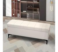 BUTQSZL Bancs d'entrée modernes pour chambre à coucher avec rangement, bancs d'entrée avec coussin, tabouret de test de changement, tabouret pour canapé, tabouret d'extrémité de lit, tabouret moderne