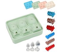 Butt Plug Ice Mold, Butt Penis Plug Ice Cube Tray, Anal Plug Ice Mold, Butt Plug Ice Maker, Personalized Ice Cube Mold with Lid, Adult Prank Silicone Ice Cube Tray for Stanley Cup(A-green)