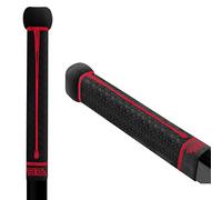 Buttendz Flux Z Grip de Remplacement pour Bâton de Hockey - Design Réutilisable, Grip avec Gros Bouton pour Maximiser la Puissance, la Précision et Le Contrôle du Bâton (Noir, Goutte Rouge)