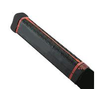 Buttendz Fusion Z Grip de Remplacement pour Bâton de Hockey - Design Réutilisable, Grip avec Petit Bouton, s'adapte à Toutes Les Tailles de Bâtons (Noir, Goutte Rouge)