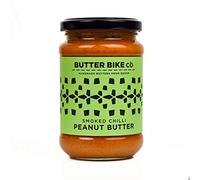 Butter Bike Co Petit lot de beurre d'arachide, fabriqué dans le Devon, sans huile de palme, entièrement naturel (piment fumé, 285 g)