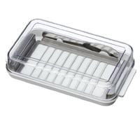 Butter case with stainless steel cutter
