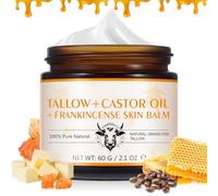 Butter Castor Oil Frankincense Oil Cream, Butter and Frankincense Face Cream, Skin Brightening Cream, Body Moisturiser for All Skin, Natural Herbal 60g (1)