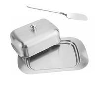 Butter Dish,Stainless Steel Storage Container - Butter Holder with Lid - for Home Countertop Refrigerator Cabinet Pantry Table Decor Cafe Bakery Camping Picnic
