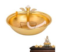 Butter Lamp Holder - Telescopic Alloy Lamp Holder for Devotion | Height-Adjustable Structural Frame with High-Thermal Tolerance & Weighted Stability Pedestal for Temples and Altars