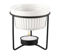 Butter Melter - Casserole à fondue en céramique sans fil de 9 cm | Ensemble de réchauffeur de fromage et de chocolat pour collations, sauce aux fruits, gadget de cuisine portable pour la maison, la