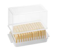 Butter Slicer - Butter Storage Box | Cheese Storage Container | Airtight Fridge Buttêr Keeper, Extra-Large Capacity Holds Buttêr Blocks | Slicing Tool Cutting Container with Removable Insert