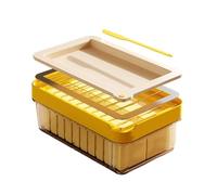 Butter Slicer Cutter and Keeper - Airtight Box with Lid for Smooth Portioning | with Removable Tray, Kitchen Fridge Counter Storage Container for Soft and Fresh Butter Management