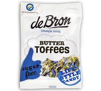 Butter Toffees - Caramels au beurre crémeux, sans sucre et parfaits pour une gourmandise sucrée et sans culpabilité - Compatible avec de Bron - 70 g