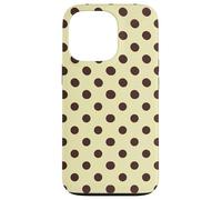 Butter Yellow and Brown Polka Dots Classic Polkadots Pattern Coque pour iPhone 13 Pro