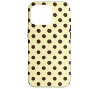 Butter Yellow and Brown Polka Dots Classic Polkadots Pattern Coque pour iPhone 16 Pro
