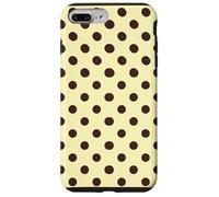 Butter Yellow and Brown Polka Dots Classic Polkadots Pattern Coque pour iPhone 7 Plus/8 Plus