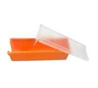 butterCutting Dish - White Silicone butterSlicer with Cover, Built-In Slicing Blade | Microwave Safe Cheese Slicer, Easy butterPortion Slicer, Restaurant butterDish, Ham Liver Egg Slicing Dish