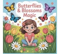 Butterflies and Blossoms Magic: A Cute Coloring Book for Girls Ages 4 to 8