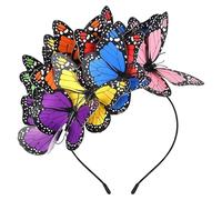 Butterflies Headbands, Fascinator Women Headpiece, Butterflies Hair Hoop, Wedding Bride Hair Accessory, Girls Women Grandma Headband, Hair Accessories, Festive Headpiece for Parties