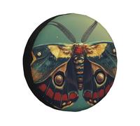 Butterflies In The Lake Housse de pneu de secours étanche à l'eau et à la poussière Ajustement universel pour remorque, VUS, camion, camping-car 35,6 cm