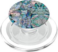 Butterflies Lover Stained Glass Effect Art Stain Glass PopSockets PopGrip pour MagSafe