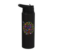 Butterflies on Tree for Butterfly lovers Stainless Steel Insulated Water Bottle