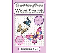 Butterflies Word Search Puzzle Book: Word Searches with Easy-to-Read Print about Butterflies, Caterpillar, Moths and more /6x9 inches, 110 pages/50+ ... Gifts for Vacations, Holidays, and Free times