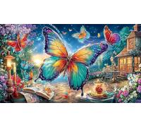Butterfly 1000 pièces Puzzle Papier recyclé Défi de Jeu éducatif Jeu Familial Amusant & Stimulant Idée Cadeau Parfaite pour Femmes et Hommes 38x52/1000 pièces